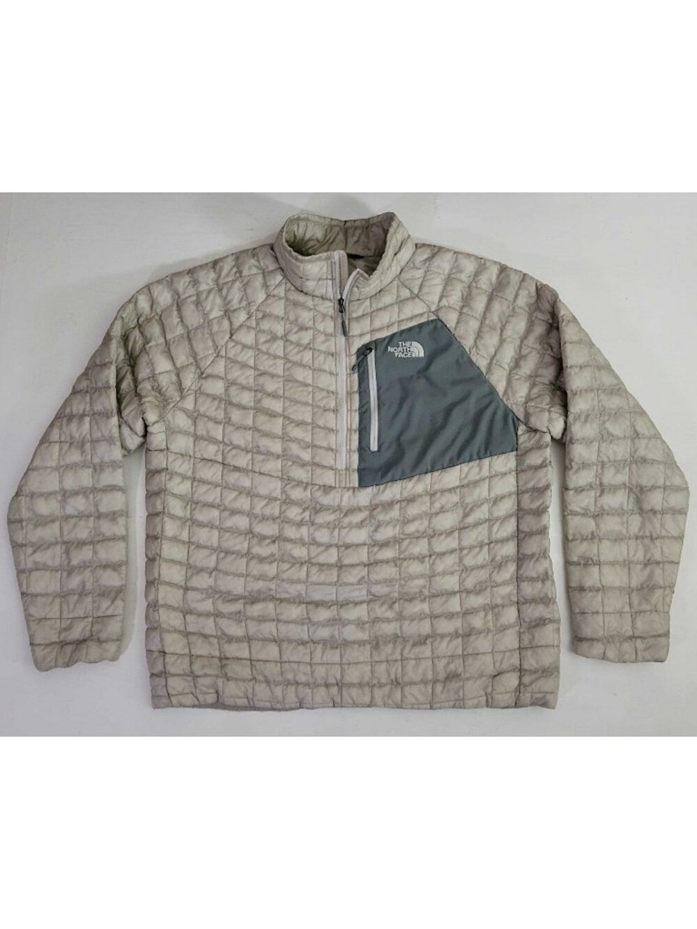The North Face Thermoball 1/2 Zip Pullover Down Puffer Jacket Coat Men's XL